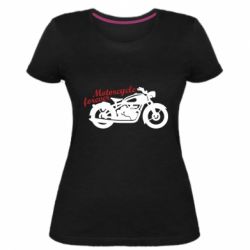 Женская премиум футболка Motorcycle forever - PrintSalon