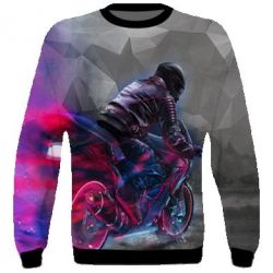 3D світшот Motorcycle neon lov poly