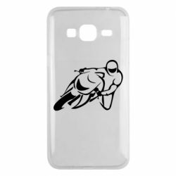 Чехол для Samsung J3 2016 Motorcyclist racer - PrintSalon