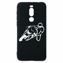 Чехол для Meizu X8 Motorcyclist racer - PrintSalon