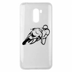 Чехол для Xiaomi Pocophone F1 Motorcyclist racer - PrintSalon