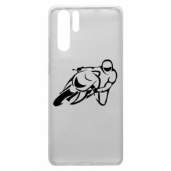 Чехол для Huawei P30 Pro Motorcyclist racer - PrintSalon