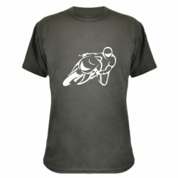 Камуфляжная футболка Motorcyclist racer - PrintSalon