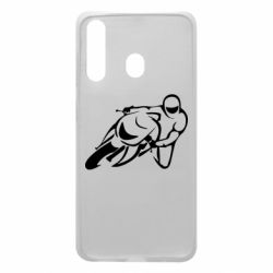 Чехол для Samsung A60 Motorcyclist racer - PrintSalon