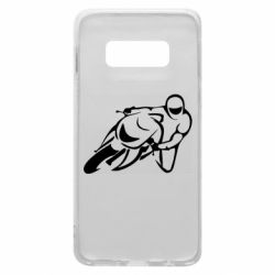 Чехол для Samsung S10e Motorcyclist racer - PrintSalon