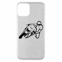 Чехол для iPhone 11 Motorcyclist racer - PrintSalon