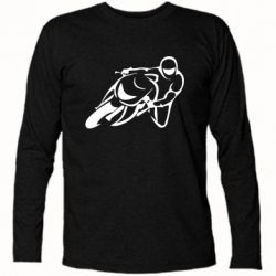 Футболка с длинным рукавом Motorcyclist racer - PrintSalon