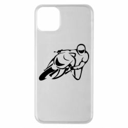 Чехол для iPhone 11 Pro Max Motorcyclist racer - PrintSalon
