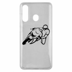 Чехол для Samsung M40 Motorcyclist racer - PrintSalon