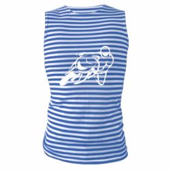 Майка-тельняшка Motorcyclist racer - PrintSalon