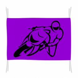 Флаг Motorcyclist racer - PrintSalon