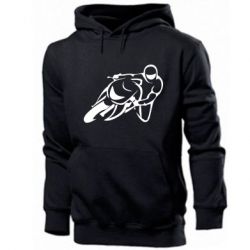 Мужское худи Motorcyclist racer - PrintSalon
