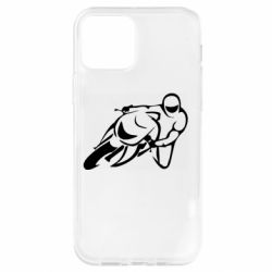 Чехол для iPhone 12 Motorcyclist racer - PrintSalon