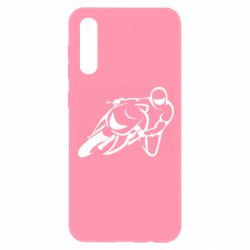 Чехол для Samsung A50 Motorcyclist racer - PrintSalon