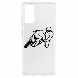 Чехол для Samsung S20 FE Motorcyclist racer - PrintSalon
