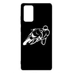 Чехол для Samsung Note 20 Motorcyclist racer - PrintSalon