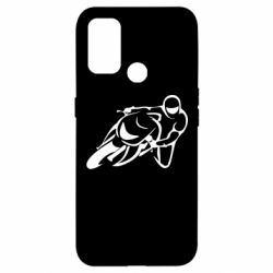 Чехол для Oppo A53/A32/A33 Motorcyclist racer - PrintSalon