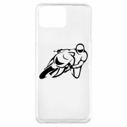 Чехол для Oppo A73 Motorcyclist racer - PrintSalon