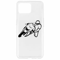 Чехол для Oppo Reno 4 Lite Motorcyclist racer - PrintSalon