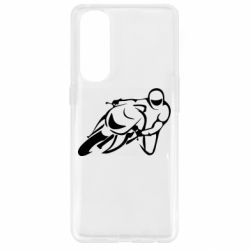 Чехол для Oppo Reno 4 Pro Motorcyclist racer - PrintSalon