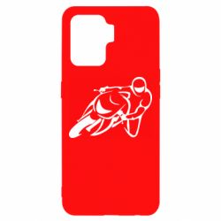 Чехол для Oppo Reno 5 Lite Motorcyclist racer - PrintSalon
