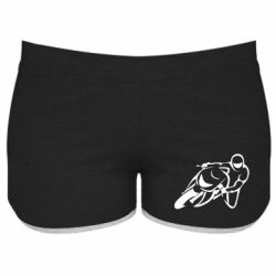 Женские шорты Motorcyclist racer - PrintSalon