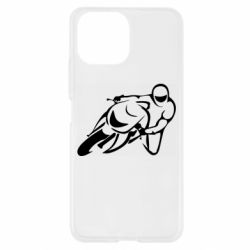 Чехол для Xiaomi Mi11 Lite Motorcyclist racer - PrintSalon