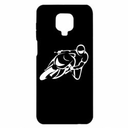 Чехол для Xiaomi Redmi Note 9S/9Pro/9Pro Max Motorcyclist racer - PrintSalon