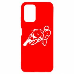 Чехол для Xiaomi Redmi Note 10 Motorcyclist racer - PrintSalon