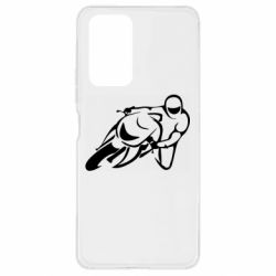 Чехол для Xiaomi Redmi Note 10 Pro Motorcyclist racer - PrintSalon