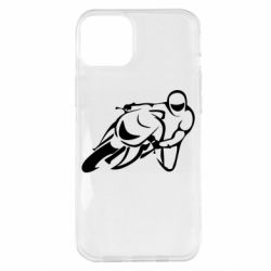 Чехол для iPhone 14 Plus Motorcyclist racer - PrintSalon