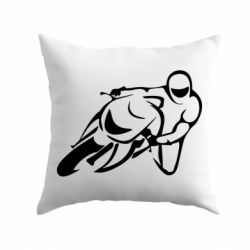 Подушка Motorcyclist racer - PrintSalon