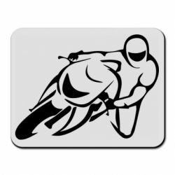 Коврик для мыши Motorcyclist racer - PrintSalon