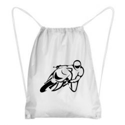 Рюкзак-мешок Motorcyclist racer - PrintSalon