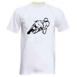 Мужская футболка для спорта Motorcyclist racer - PrintSalon