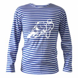 Тельняшка с длинным рукавом Motorcyclist racer - PrintSalon