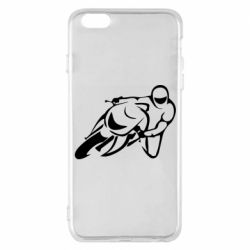 Чехол для iPhone 6 Plus/6S Plus Motorcyclist racer - PrintSalon