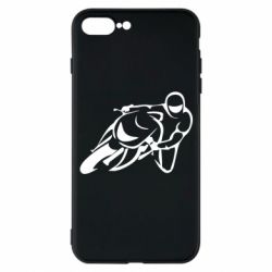 Чехол для iPhone 7 Plus Motorcyclist racer - PrintSalon