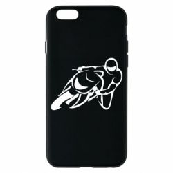Чехол для iPhone 6/6S Motorcyclist racer - PrintSalon