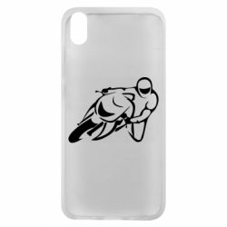 Чехол для Xiaomi Redmi 7A Motorcyclist racer - PrintSalon
