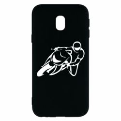 Чехол для Samsung J3 2017 Motorcyclist racer - PrintSalon
