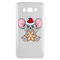 Чехол для Samsung J7 2016 Mouse with cookies