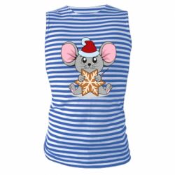 Майка-тільняшка Mouse with cookies - PrintSalon