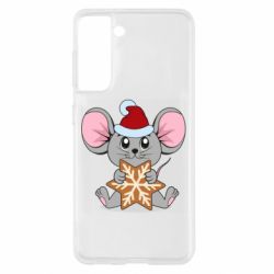 Чохол для Samsung S21 Mouse with cookies - PrintSalon