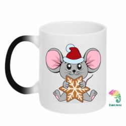 Чашка-хамелеон Mouse with cookies