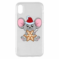 Чохол для iPhone X/Xs Mouse with cookies - PrintSalon