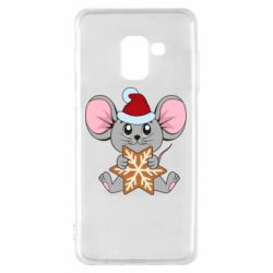 Чохол для Samsung A8 2018 Mouse with cookies - PrintSalon