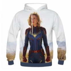 Чоловіче 3D худі Movie Captain Marvel - PrintSalon