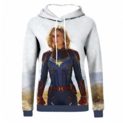 Жіноче 3D худі Movie Captain Marvel-PrintSalon Жіноче 3D худі Movie Captain Marvel