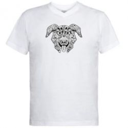 Мужская футболка  с V-образным вырезом Mr. Pickles Art - PrintSalon